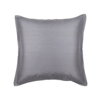 Blissliving Home Lucca Graphite Silk Pillow, European, Gray