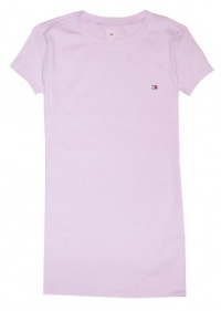 Tommy Hilfiger Women Slim Fit Crewneck Logo T-Shirt (XS, Light purple) Tommy Hilfiger Women Slim Fit Crewneck Logo T-Shirt (XS, Light purple)