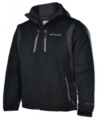 Columbia Men's Antimony III Winter Jacket Coat-Black/Gray Columbia Men's Antimony III Winter Jacket Coat-Black/Gray