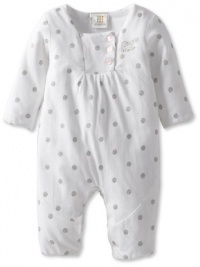 ABSORBA Baby-Girls Newborn Love Coverall, White, 6-9 Months