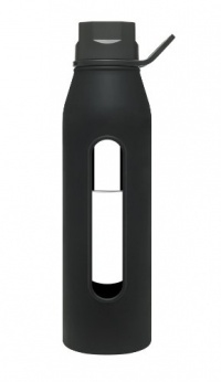 Takeya Classic Glass Water Bottle with Silicone Sleeve, Black, 22-Ounce Takeya Classic Glass Water Bottle with Silicone Sleeve, Black, 22-Ounce
