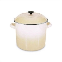 Le Creuset Enamel-on-Steel 12-Quart Covered Stockpot, Dune Le Creuset Enamel-on-Steel 12-Quart Covered Stockpot, Dune