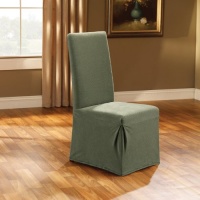 Sure Fit Stretch Pique Dinning Room Chair Slipcover, Green Sure Fit Stretch Pique Dinning Room Chair Slipcover, Green