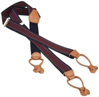Geoffrey Beene Men's Chevron Stripe Solid Brass Suspender Geoffrey Beene Men's Chevron Stripe Solid Brass Suspender