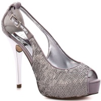 Guess Women's Hondola2 Peep-Toe Pump,Silver Sparkle,8 M US Guess Women's Hondola2 Peep-Toe Pump,Silver Sparkle,8 M US