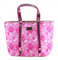 Lilly Pulitzer Phi Mu Sorority Canvas Sparkle Tote Handbag Lilly Pulitzer Phi Mu Sorority Canvas Sparkle Tote Handbag