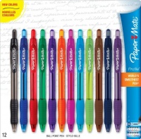 Paper Mate Profile Retractable 1.4mm Point Ballpoint Pens, 12 Colored Ink Pens (1788863) Paper Mate Profile Retractable 1.4mm Point Ballpoint Pens, 12 Colored Ink Pens (1788863)