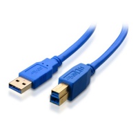 Cable Matters SuperSpeed USB 3.0 Type A to B Cable in Blue 15 Feet Cable Matters SuperSpeed USB 3.0 Type A to B Cable in Blue 15 Feet