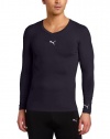 PUMA Men's Pb Lite Long Sleeve V-Neck Tee