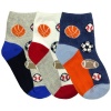 Tic Tac Toe Set of Three Kids Socks, Sports, Size 7-8.5 (3-7y)