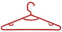 Honey-Can-Do HNG-01522 Recycled Plastic Hangers, 15-Pack, Red Honey-Can-Do HNG-01522 Recycled Plastic Hangers, 15-Pack, Red