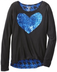 Flowers by Zoe Girls 7-16 Sequin Heart Top, Royal Blue, Small Flowers by Zoe Girls 7-16 Sequin Heart Top, Royal Blue, Small
