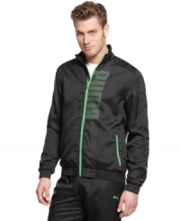 Streamlined for sport, designed for style, this Puma track jacket is the best of both worlds. (Clearance) Streamlined for sport, designed for style, this Puma track jacket is the best of both worlds. (Clearance)