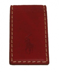 Polo Ralph Lauren Lambskin Magnetic Money Clip - Fiesta Red Polo Ralph Lauren Lambskin Magnetic Money Clip - Fiesta Red