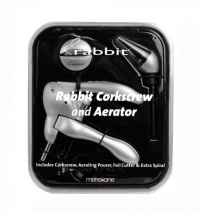Metrokane Wine Rabbit Corkscrew with Houdini Aerating Pourer Metrokane Wine Rabbit Corkscrew with Houdini Aerating Pourer