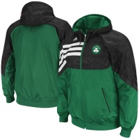 Boston Celtics Adidas Pre-Game On Court Full Zip Hooded Sweatshirt Boston Celtics Adidas Pre-Game On Court Full Zip Hooded Sweatshirt
