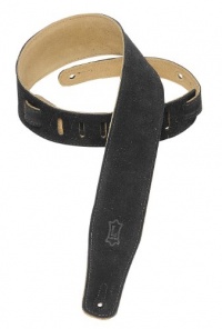 Levy's Leathers MS26-BLK 2.5-inch Suede-Leather Strap,Black