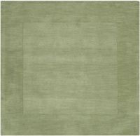 Area Rug 8x8 Square Solid/Striped Green Color - Surya Mystique Rug from RugPal Area Rug 8x8 Square Solid/Striped Green Color - Surya Mystique Rug from RugPal