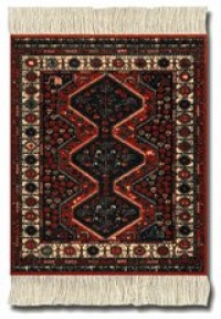 Lextra® (Freud), CoasterRug®, rust and cream, 5.5 x 3.5, set of four Lextra® (Freud), CoasterRug®, rust and cream, 5.5 x 3.5, set of four