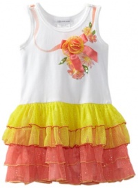 Bonnie Jean Girls 2-6X and Screen Print Tutu Dress, Multi, 3T Bonnie Jean Girls 2-6X and Screen Print Tutu Dress, Multi, 3T