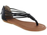 Lucky Brand Cynthia Open Toe Flip Flops Sandals Shoes Black Womens Lucky Brand Cynthia Open Toe Flip Flops Sandals Shoes Black Womens