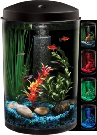 KollerCraft AQUARIUS AquaView 360 Aquarium Kit with LED Light - 3-Gallon KollerCraft AQUARIUS AquaView 360 Aquarium Kit with LED Light - 3-Gallon