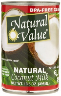 Natural Value Coconut Milk, 13.5-Ounce Containers (Pack of 12) Natural Value Coconut Milk, 13.5-Ounce Containers (Pack of 12)