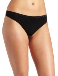 Calvin Klein Women's Seamless Ombre Thong Panty, Black, Small Calvin Klein Women's Seamless Ombre Thong Panty, Black, Small
