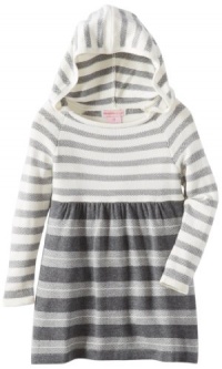 Design History Girls 2-6X Stripe Sweater Dress, Chrome Grey, 4 Design History Girls 2-6X Stripe Sweater Dress, Chrome Grey, 4