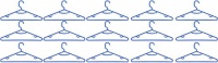 Honey-Can-Do HNG-01521 Recycled Plastic Hangers, 15-Pack, Blue Honey-Can-Do HNG-01521 Recycled Plastic Hangers, 15-Pack, Blue