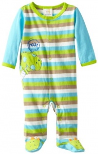 ABSORBA Baby-Boys Newborn Dinosaur Footie, Stripes, 0-3 Months ABSORBA Baby-Boys Newborn Dinosaur Footie, Stripes, 0-3 Months