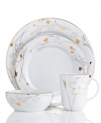 Charter Club Home Set of 4 Grand Buffet Gold Silhouette Mugs Charter Club Home Set of 4 Grand Buffet Gold Silhouette Mugs