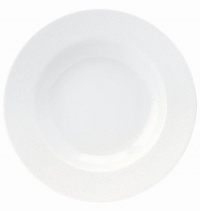 Philippe Deshoulieres Seychelles White Rim Soup Plate - 8.75