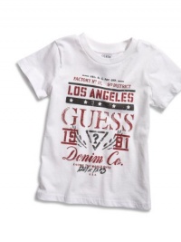 GUESS Kids Boys baby boy short-sleeve graphic tee (12-24m), WHITE (24M) GUESS Kids Boys baby boy short-sleeve graphic tee (12-24m), WHITE (24M)