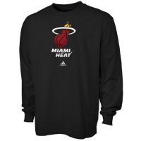 NBA adidas Miami Heat Black Primary Logo Long Sleeve T-shirt NBA adidas Miami Heat Black Primary Logo Long Sleeve T-shirt