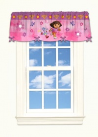 Nicklodeon Dora Day Camp Polysatin Valance Nicklodeon Dora Day Camp Polysatin Valance