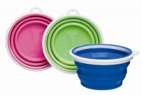 Bamboo Silicone Pop-Up Travel Bowl, 1-Cup, Colors Vary Bamboo Silicone Pop-Up Travel Bowl, 1-Cup, Colors Vary