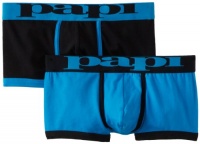 Papi Men's 2 Pack Highlight Brazilian Trunk, Turquoise, Medium Papi Men's 2 Pack Highlight Brazilian Trunk, Turquoise, Medium