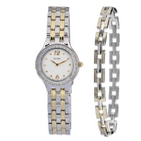 Seiko Women's SUJG29 Quartz White Dial Stainless Steel Watch