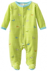 ABSORBA Baby-Boys Newborn Dinosaur V Footie, Green, 3-6 Months ABSORBA Baby-Boys Newborn Dinosaur V Footie, Green, 3-6 Months