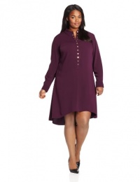 Calvin Klein Women's Plus-Size Collar Dress with Button Front Calvin Klein Women's Plus-Size Collar Dress with Button Front