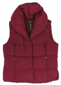 Lauren Ralph Lauren Women's Quilted Shawl Collar Down Vest (Royal Ruby) Lauren Ralph Lauren Women's Quilted Shawl Collar Down Vest (Royal Ruby)