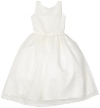 Us Angels Girls 7-16 Classic Organza Full Skirt Dress, Ivory, 8 Us Angels Girls 7-16 Classic Organza Full Skirt Dress, Ivory, 8