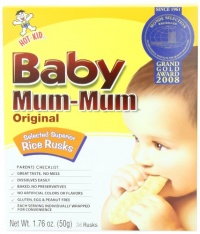 Baby Mum-Mum Original Flavor Rice Biscuit, 24-pieces (Pack of 6) Baby Mum-Mum Original Flavor Rice Biscuit, 24-pieces (Pack of 6)