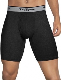 Champion Men's Tech Performance Long Boxer Brief CT9P, Black, L Champion Men's Tech Performance Long Boxer Brief CT9P, Black, L