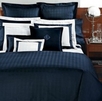 Ralph Lauren Suite Glen Plaid King Duvet Comforter Cover Navy