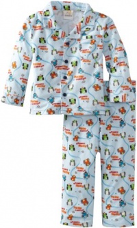 ABSORBA Baby-Boys Infant Cars Pajama Set, Blue Print, 18 Months ABSORBA Baby-Boys Infant Cars Pajama Set, Blue Print, 18 Months