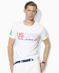 Channel athletic style in Ralph Lauren's official limited edition US Open T-shirt, crafted from smooth combed cotton jersey in a trim, modern fit.