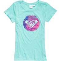 Roxy - Girls Ocean Time Ht T-Shirt, Size: Medium, Color: Aqua Sky Roxy - Girls Ocean Time Ht T-Shirt, Size: Medium, Color: Aqua Sky