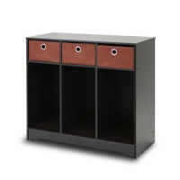 Furinno 10006EX/BR Multipurpose Storage Cabinet with 3 Bin Drawers, Espresso Finish Furinno 10006EX/BR Multipurpose Storage Cabinet with 3 Bin Drawers, Espresso Finish